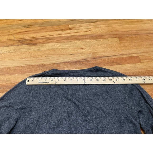 Boden Women's 8 Gray Sweater Cotton Cardigan Knit Cozy Boho Holiday Preppy - Picture 6 of 10